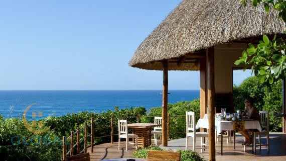 Unique Eco lodge beachfront resort in Mozambique