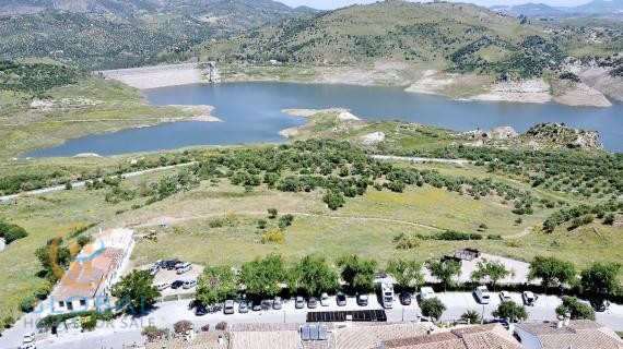 Successful Lake View Hotel and Restaurant nestled in the charming white village of Zahara de la Sierra, Cadiz
